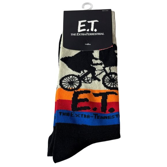 E.T. The Extra Terrestrial Socks Men’s Crew 80s Movie Retro Graphic Novelty Gift - Picture 1 of 5